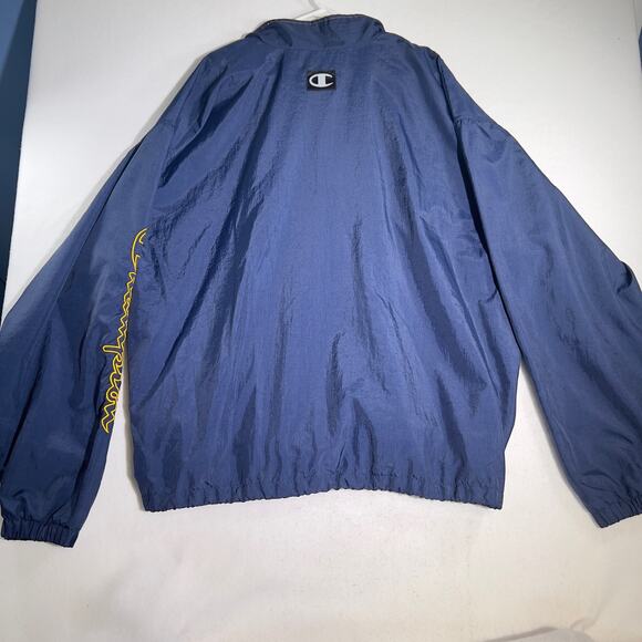 Champion 1/2 Zip Pullover XXL Vented Embroidered Logos Pockets Drawstring Waist - Picture 16 of 16